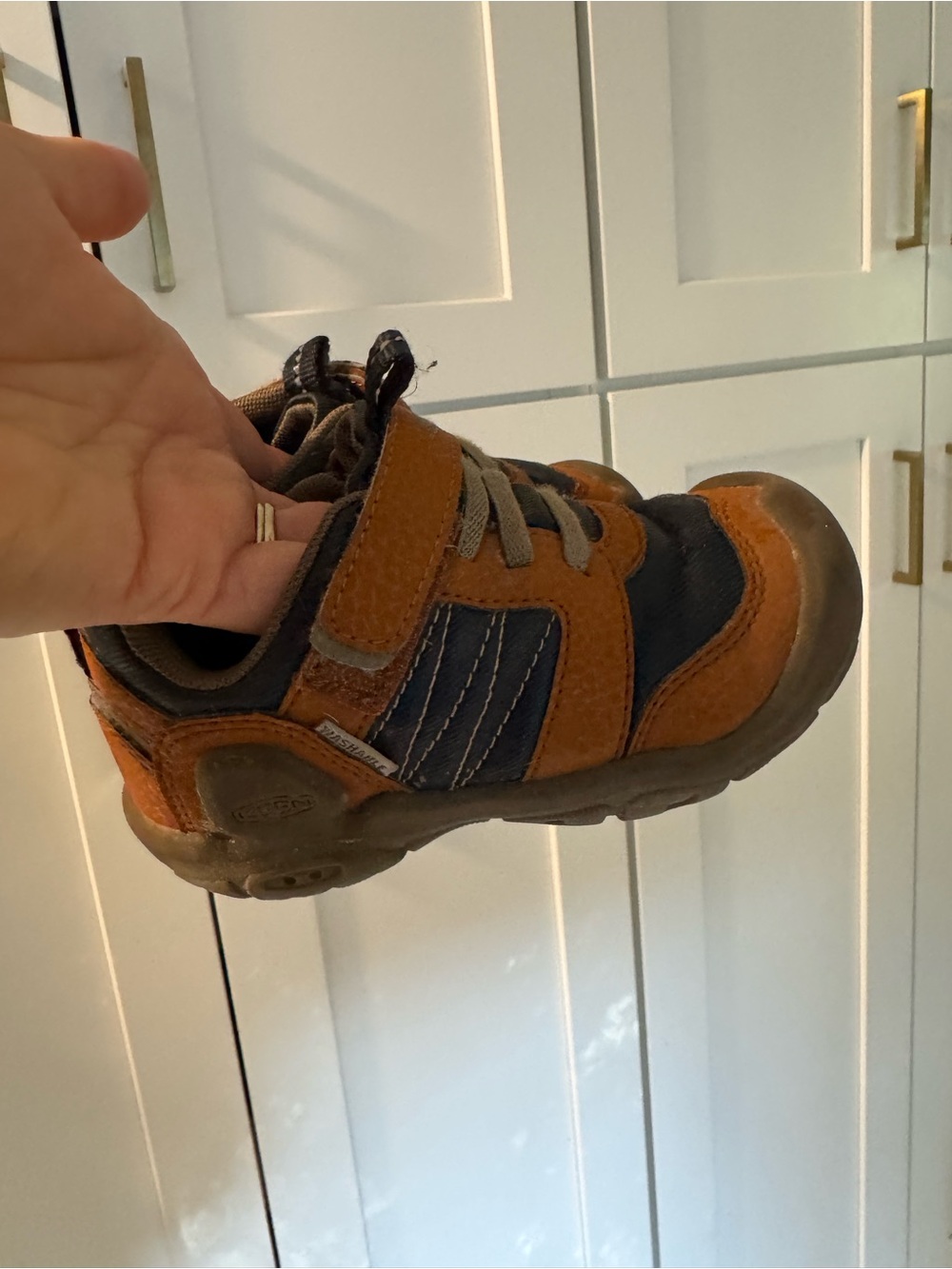 Keen Kids Brown and Navy Sport Sneaker: Toddler 8